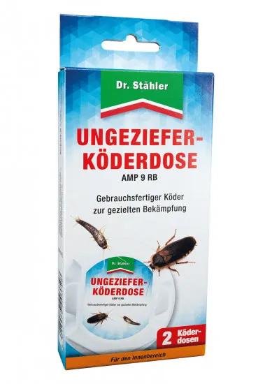 Ungeziefer Köderdose - Effektiver Schutz vor Ungeziefer im Haus (Set mit 2 Dosen)