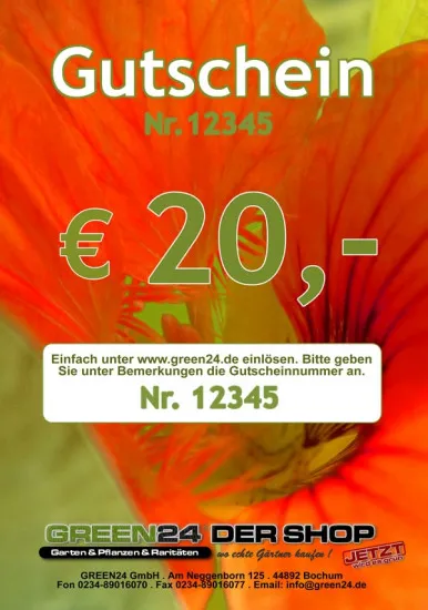 20 Euro Gutschein