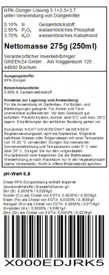 Zitrusdünger für Citrusarten 250ml Pro