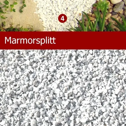 Marmorsplitt sehr hell, feinkörnig 1kg