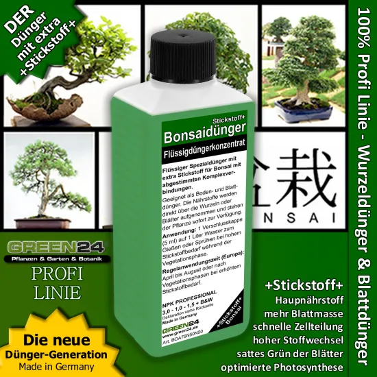Bonsai-Dünger Stickstoff+ Dünger 250ml