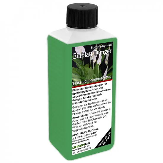 Einblatt Dünger Spathiphyllum düngen 250ml