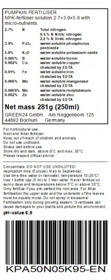 Kürbis-Dünger Cucurbita Power 250ml