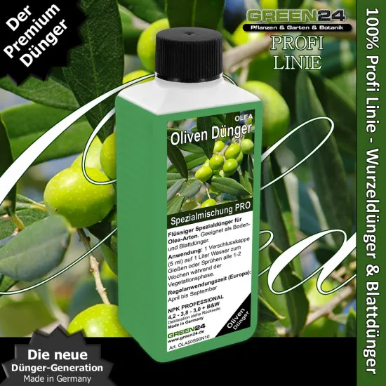 Oliven-Dünger Olea europaea Flüssigdünger 250ml Olivenbaum - Echter Ölbaum düngen