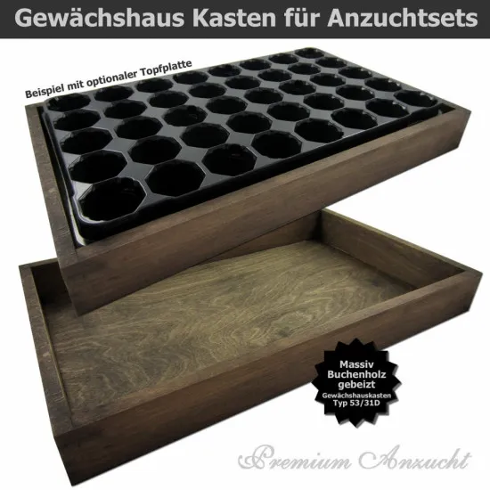 Gewächshaus Style-Box Dunkelbraun