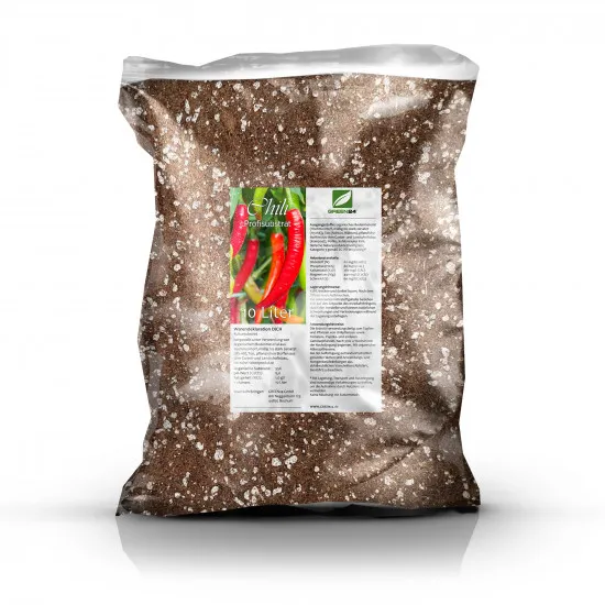 Chilierde Paprikaerde Spezial Capsicum Erde 10 L - Substrat für Chili, Paprika und Gemüsepflanzen