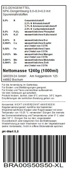 Engelstrompeten Dünger XL 1 Liter Brugmansia düngen