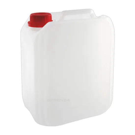 5 Liter UN-Kanister aus HDPE mit rotem Schraubverschluss (PE-Schaumringdichtung, Originalitätsring)