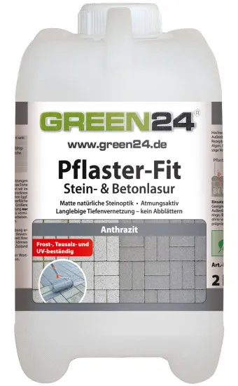 Pflaster-Fit Farbe Betonpflaster Naturstein Stein- & Beton-Lasur Anstrich Anthrazit 2 Liter