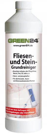 Fliesen- und Stein-Grundreiniger 1 Liter - Hochwirksamer Öl-, Fett-, Wachs- und Schmutzlöser