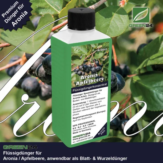 Aronia Apfelbeere NPK Flüssigdünger für Schwarze Apfelbeere oder Filzige Apfelbeere, Aronia arbutifolia, Aronia melanocarpa 250ml