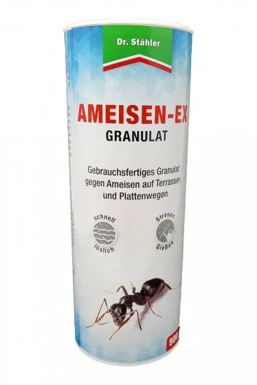 Ameisen-Ex Granulat 500g - Gegen Ameisen auf Terrassen und Plattenwegen