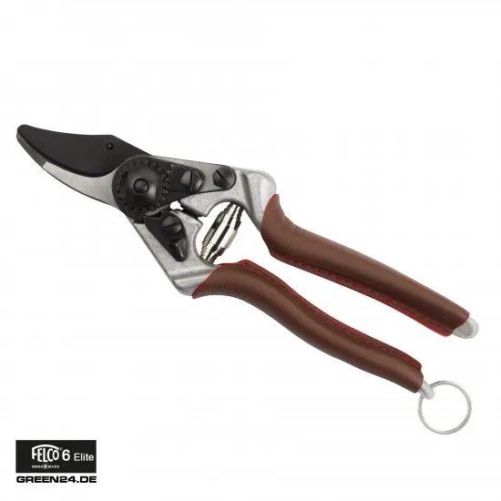 Felco 6 Elite - F-Tech beschichtete Klingen + Ledergriffe