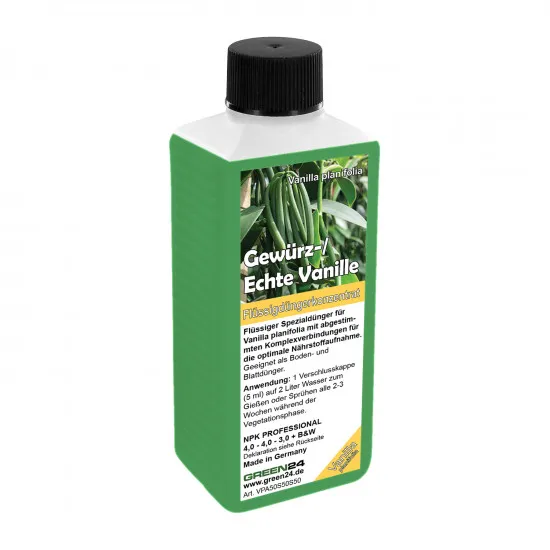 Echte Vanille Flüssigdünger, Gewürzvanille, Vanilla planifolia 250ml