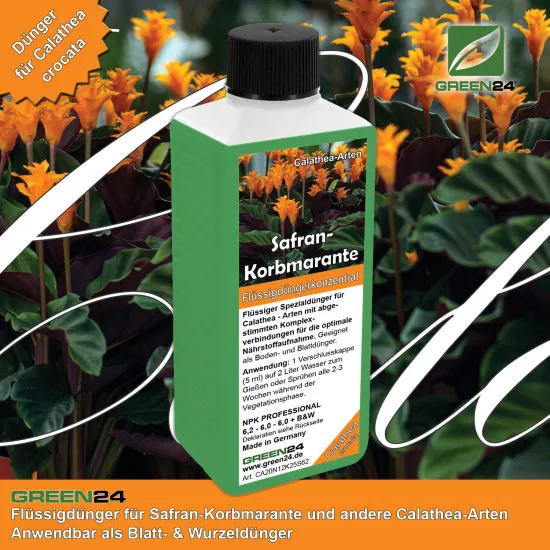 Calathea Crocata - Dünger (Safran-Korbmarante) - Mineralischer NPK Flüssigdünger 250ml