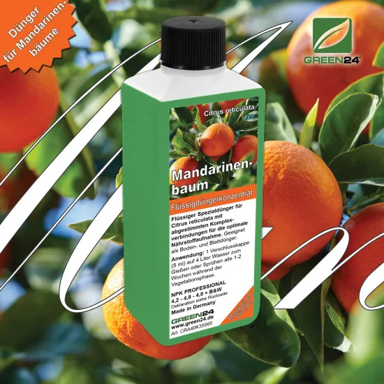 Mandarinenbaum-Dünger – Citrus reticulata Mandarienen Flüssigdünger für üppiges Wachstum und Früchte 250 ml