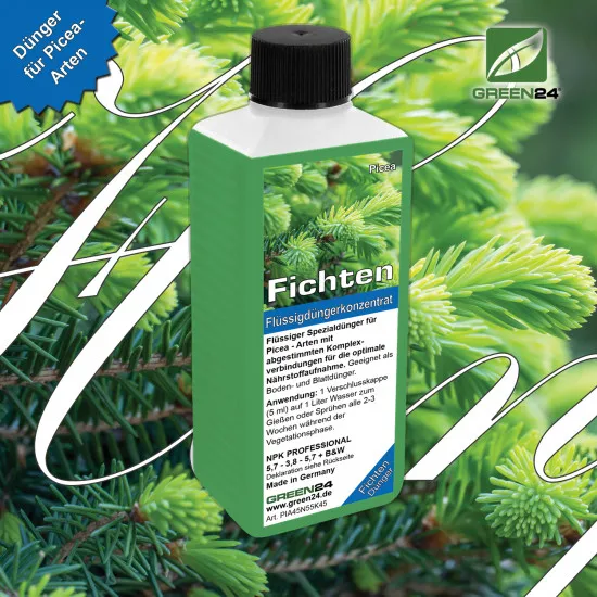 Fichten-Dünger – Picea Flüssigdünger auch für Serbische Fichte (Picea omorika) 250ml