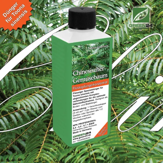 Chinesischer Gemüsebaum-Dünger – Toona sinensis – NPK Surenbaum Flüssigdünger 250ml