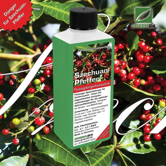 Szechuan-Pfeffer-Dünger – Zanthoxylum piperitum, Japanischer Pfeffer NPK Volldünger 250 ml