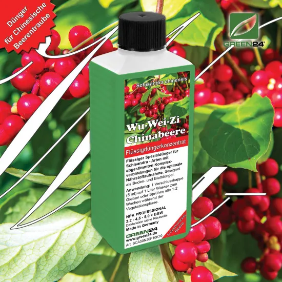 Schisandra chinensis Dünger, NPK Flüssigdünger für Wu-Wei-Zi Chinabeere 250 ml