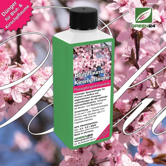 Blutpflaumen-Dünger & Kirschpflaumen-Dünger 250 ml Prunus cerasifera nigra NPK Flüssigdünger für gesunde Pflanzen