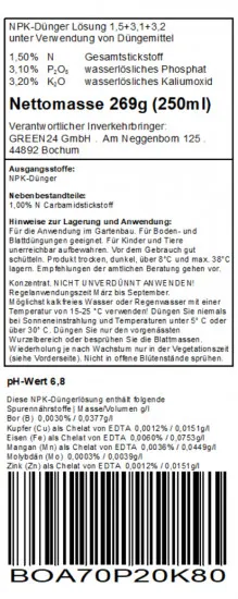 Bonsai - Dünger Universal Pro 250ml